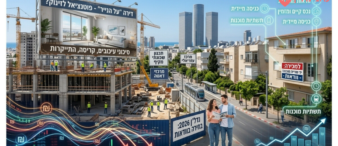 בורחים מהאי וודאות: מדוע רוכשי הדירות נוטשים את ה"נייר" לטובת יד שנייה?